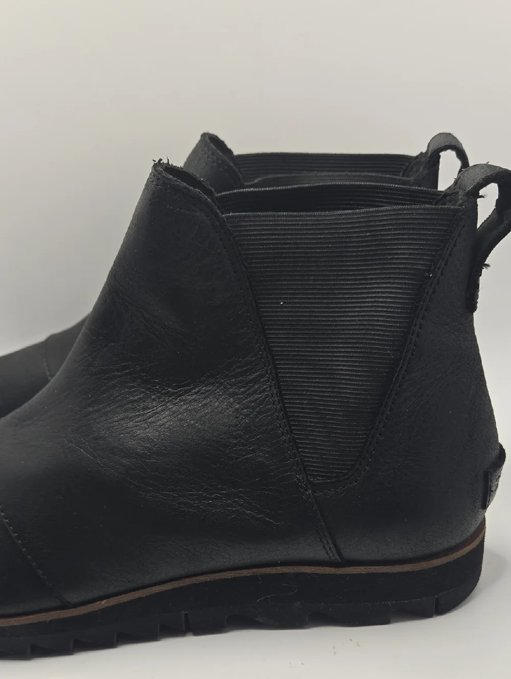 Sorel Women's Harlow Chelsea Waterproof Black Ankle Boots - Sz 9.5